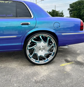 Jantes en alliage d'aluminium brossé flottantes tout-terrain à deux pièces, à déport profond, 20-28 pouces, PCD 100 mm, ET 40, 50, 30, <span class=keywords><strong>25</strong></span> mm pour Chevy, personnalisables - Product Image 5