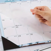 Table de bureau murale à impression personnalisée 2025 2026 calendrier mural papier d'art magnétique calendrier mural calendrier impression de calendrier