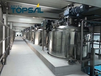 Équipement de mélange par émulsification sous vide fixe, moteur DC, machine à fabriquer de la peinture liquide, du savon chimique, homogénéisateur, mélangeur cosmétique