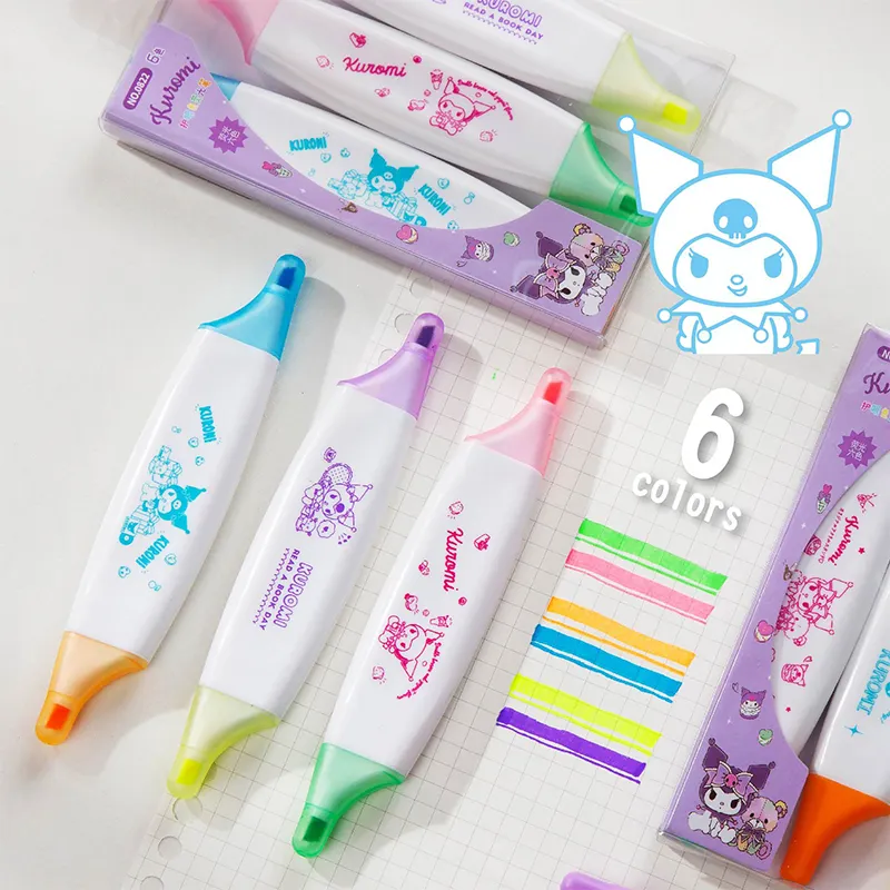 3pcs/set Animal Style Cartoon Highlighter Pens Set Fluorescent Pen Art Markers Gift Stationery Highlighter Set