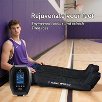 Masseur de pieds et de jambes sans fil à compression d'air avec logo personnalisé, bottes de récupération pour athlètes pour soulager l'œdème