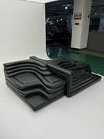 Modernes Modulares Sofa-Set Unregelmäßige Form Hochdichter Schaumstoff Kunstleder für Wohnzimmermöbel Couch für den Heimgebrauch