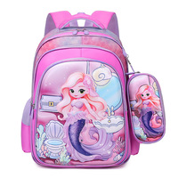 Sacs d'école rigides de 16 pouces pour enfants, sacs à dos de dessin animé pour enfants, sacs à dos d'épaule pour élèves du primaire, filles et garçons