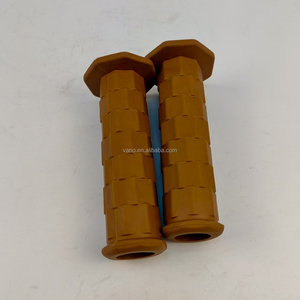 WANOU Classic <span class=keywords><strong>Vintage</strong></span> Motorcycle Cross Grips 22mm Poignées Poignées Marron - Product Image 2