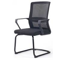 Chaise de bureau ergonomique moderne pliable et confortable avec accoudoirs réglables en maille métallique et support de conférence