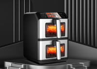 Friteuse 4L 5,5 L 6L 7L 8L 9L 10L 11L Fonctions de cuisson multiples Friteuses à air intelligentes Friteuse à air électrique numérique avec panier