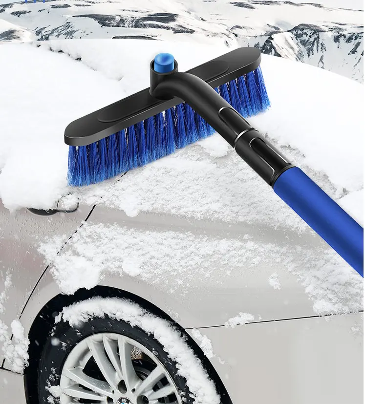 2024 vendita calda 2 in 1 Multi-funzionale spazzolino da neve pala per spazzare la neve invernale raschietto per auto