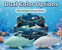Jouet Squishy Requin Orca Baleine à Montée Lente, Design Mignon et Généreux, Anti-Stress, en Mousse PU Souple, Jouet Sensoriel Fidget pour Filles - Vente Chaude