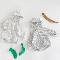 Baby Boys and Girls Thin Stripeed Rompers