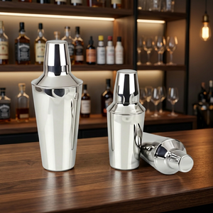 Ensemble de shaker Boston classique de petite taille en métal et verre écologique avec une capacité de 850 ml pour un usage domestique et en bar - Product Image 2