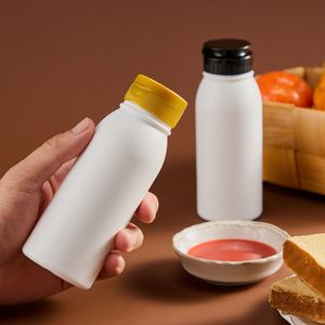 235ML <span class=keywords><strong>Hot</strong></span> Fill Vacío HDPE Squeeze Botella <span class=keywords><strong>de</strong></span> salsa <span class=keywords><strong>de</strong></span> <span class=keywords><strong>miel</strong></span> con válvula <span class=keywords><strong>de</strong></span> silicona Flip Cap PE Squeeze Tomate Bbq Chili Sauce Botellas - Product Image 4