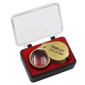 30X Bijoutiers Pliant En Métal Loupe <span class=keywords><strong>Mini</strong></span> Loupe De Poche Portable Lentille En Verre Diamant Bijoutiers Outils Pour Les Yeux - Product Image 5
