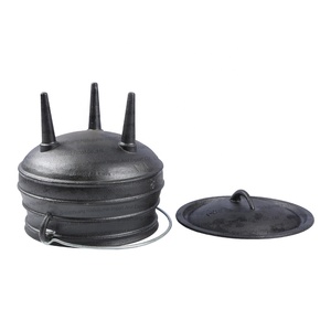 Marmite en fonte à trois pattes Grande marmite à ragoût pour le camping Batterie de cuisine pour la cuisine sud-<span class=keywords><strong>africaine</strong></span>, y compris la sauce en métal - Product Image 3