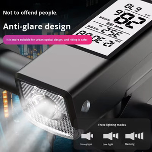 热销户外骑行GPS/自行车前灯/喇叭三合一自行车速度计IPX4防水手电筒自行车前灯 - Product Image 4