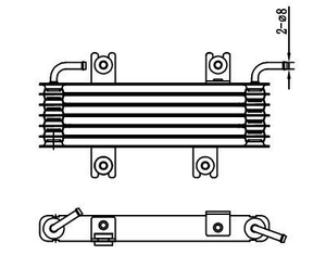 निसन जूक रेडिएटर तेल कूलर 2011-भाग संख्या 21606-1kx05 - Product Image 2
