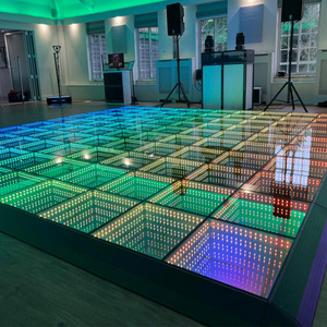 3D specchio infinito LED pista da ballo magnetica Wireless veloce configurazione DJ luce della fase di illuminazione per eventi di nozze - Product Image 4