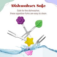 Fourchette à fruits en acier inoxydable avec poignée en silicone de qualité alimentaire, personnalisable pour les fêtes, organisateur de fruits et aliments, fabriquée par Ningbo Home Accessories