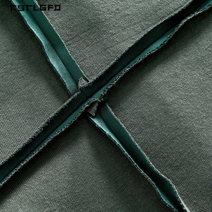 2026 OEM Men Heavyweight Cotton Sweat Shorts Deconstructed Raw Seam Streetwear Hip Hop <b>Drawstring</b> Elastic Waist Custom - Product Image 4