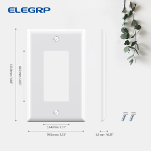 Elegrp trang trí ổ cắm vít tấm Tường, 1-Gang kích thước tiêu chuẩn Decorator bao gồm, thời tiết chuyển đổi ánh sáng Bìa - Product Image 5