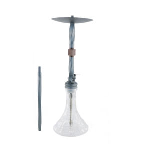 Color gris al por mayor mejor medio aluminio Hookah Shisha nuevo estilo silicona Hookah manguera accesorios para fumar - Product Image 1