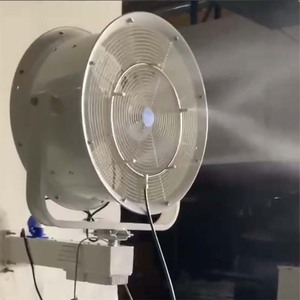Lắc đầu 201 thép không gỉ gắn trên tường Fan <span class=keywords><strong>Mist</strong></span> Sprayer Khối lượng không khí lớn điện ngoài trời phun sương người hâm mộ với nước 600mm - Product Image 1