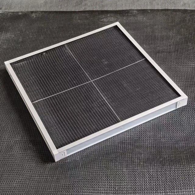 Black Nylon Filter Mesh Iron Wire Frame Dust-proof Magnetic Dust Screen Custom-made Central air Conditioning Made Mainland China