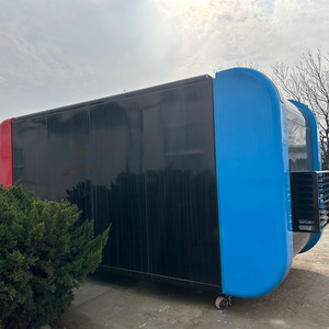 Camion de vente mobile en fibre de verre à 4 roues, design créatif, pour café et hot-dogs, idéal pour les centres commerciaux, les <span class=keywords><strong>places</strong></span> publiques et les espaces extérieurs - Product Image 4