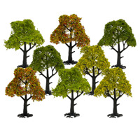 Arbre modèle à feuilles larges échelle HO et N, arbre paysager architectural, matériau DIY pour diorama ferroviaire et table de sable