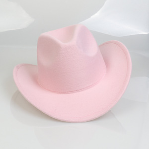 Sombreros de Fieltro para Niños y Niñas de 54 cm, Sombreros Fedora de Ala Ancha para Otoño e <span class=keywords><strong>Invierno</strong></span>, Sombrero de Vaquero Occidental para Niños - Product Image 5