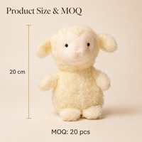 Peluche d'agneau douce pour machines à griffes, cadeaux de mariage, cadeaux de fête, jouet en peluche de 20 cm, vente en gros
