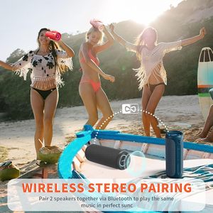 Altavoz Portátil Impermeable para Exteriores, 25W, IPX7, Emparejamiento TWS, Micrófono Integrado, 16 Horas de Reproducción, Luces, Ideal para Piscina, Playa, Fiestas, Venta al Por Mayor - Product Image 3