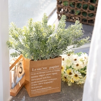 Plante eucalyptus artificielle en plastique, 1 pièce, décoration de vase de fleurs, décoration en cadeau