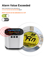Détecteur de Radon AIKESI RM-70 Chambre d'Ionisation à Impulsions Capteur d'Alarme Ionique Intelligent pour Moniteur de Qualité de l'Air Domestique et Détecteurs de Gaz