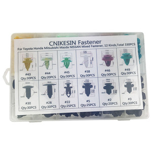 CNIKESIN – attaches en plastique pour automobile, 330 pièces, clips mixtes pour Toyota Honda Mitsubishi Mazda Nissan - Product Image 1