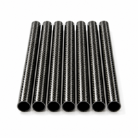 Nouveau design TLL : Tube en fibre de carbone 3K sergé, surface lisse, léger, pour extension de trépied de télescope