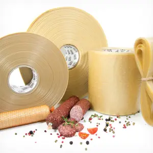 Usine Vente en gros Collagène Saucisse Boyau Naturel Halal Imprimé Artificiel Fibreux Plastique Casher Comestible Collagène Saucisses