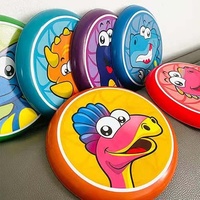 Disque volant léger pour enfants en plein air animaux de compagnie PU disque volant jeux interactifs pour la famille, coordination œil-main à main