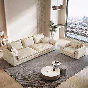 Canapé de luxe en forme de L, style moderne italien crème, collection GEDO 2026, pour salon, modèle Sailboat - Product Image 6