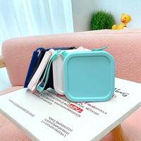 2025 sac à cosmétiques carré étanche à la mode pour les femmes voyage en Silicone souple avec fermeture à glissière motif de lettre
