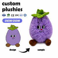 Aangepaste fruit pluche sleutelhanger hanger zacht PP katoenen vulling schattig dierenpopje verjaardagscadeau