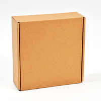 Boîtes d'avion carrées en papier kraft ondulé recyclable écologique Gravure imprimée Tear Strip Zipper Flat Logo Tools Hardware