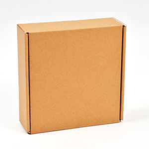 Boîtes d'avion carrées en papier kraft ondulé recyclable écologique Gravure imprimée Tear Strip Zipper Flat Logo Tools Hardware - Product Image 5