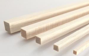 12 Zoll hölzerne quadratische Dübels tange Kleine Hartholz unvollendete Holz runde Qurae Sticks für Basteln DIY-Projekte - Product Image 5