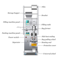 Automatique sauce pâte petite poudre liquide miel sucre emballage remplissage sachet prix usine machine d'emballage