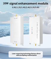 Amplificateur de signal bidirectionnel 20W, compatible avec les fréquences 0.9G/1.2G/1.4G/5.2G/5.8G, multi-fréquence pour FPV UAV