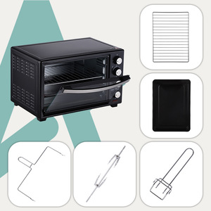 Horno Eléctrico Winning Star de 40L, Multifuncional, con Convección, para Hornear y Asar, de Sobremesa, Negro, 1600W, Enchufe UK/EU - Product Image 3