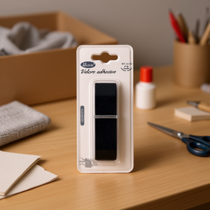 Ilan Velcro Adhesive <b>Tape</b> 3x50 Cm Black <b>Hook</b> <b>And</b> <b>Loop</b> Strip For Craft <b>And</b> Home Use - Product Image 3