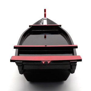 Estick biểu tượng tùy chỉnh tái sử dụng nhà hàng phục vụ Khay <span class=keywords><strong>sushi</strong></span> bao bì nhựa đen <span class=keywords><strong>Sushi</strong></span> thuyền - Product Image 5