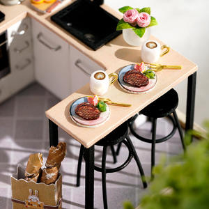 <span class=keywords><strong>Maison</strong></span> de poupée en bois <span class=keywords><strong>à</strong></span> assembler soi-même, style minimaliste chinois, villa architecturale créative, jouet artisanal, cadeau - Product Image 6