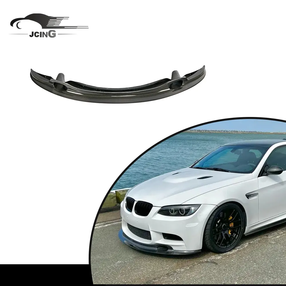 Adatto per BMW serie 3 E90 E92 E93 M3 GT4S 08-13 Spoiler per paraurti anteriore in vero carbonio